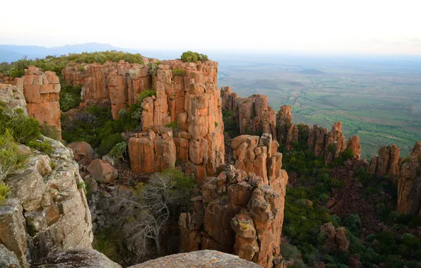 Picture view, scenic, wild, national park, expanse, south-africa, valley of desolation