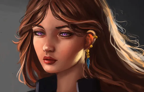 Picture girl, art, by Whails