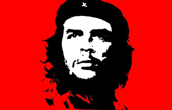 Picture red, Che Guevara, Che Guevara, Cuba, black. revolution