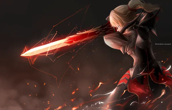 Girl, sword, armor, Fate - Apocrypha, Fate Apocrypha