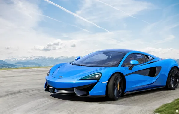 McLaren, Blue, Machine, Car, Render, Supercar, Rendering, Sports car