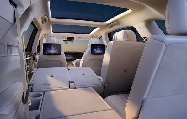 Picture Mercedes-Benz, chairs, display, Luke, SUV, the interior of the car, EQS