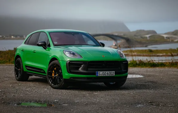 Reflection, Porsche, view, GTS, Macan, Sport Package, cloudy weather, 2021