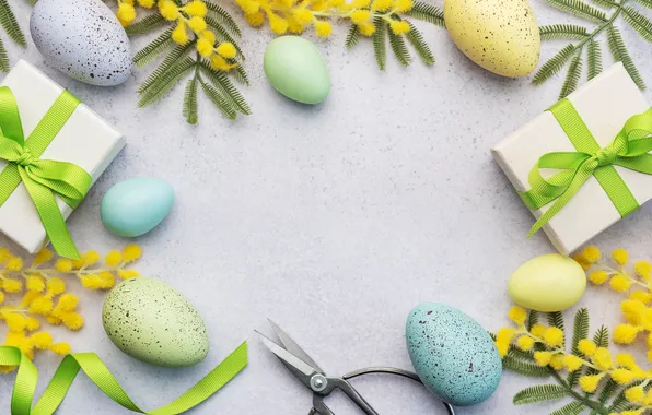 Flowers, eggs, spring, colorful, Easter, happy, flowers, spring