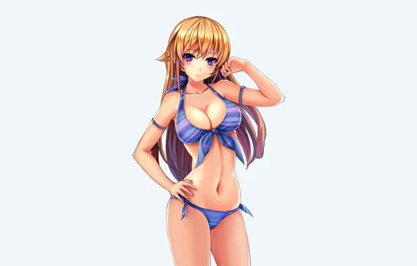 Picture anime, sexy, swimsuit, attractive, erotic, boobs, navel, handsome
