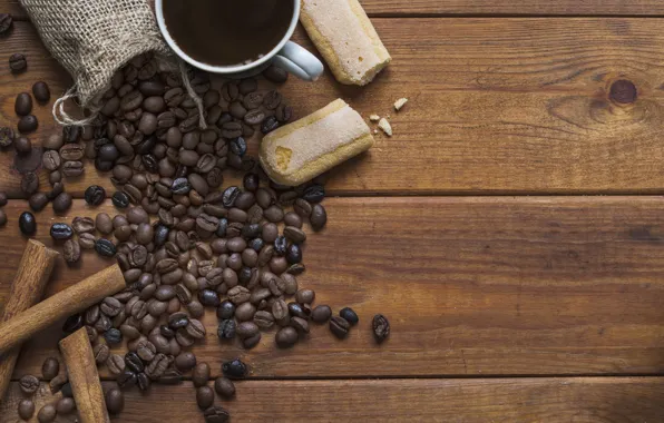 Coffee, Drink, Coffee beans, Cookies, Bag
