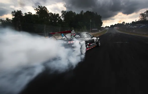 Picture smoke, drift, Atlanta, formula D, Mazda RX-8