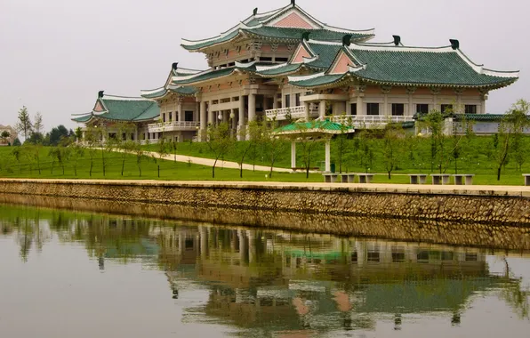 The city, river, photo, Palace