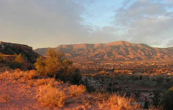 Mountains, desert