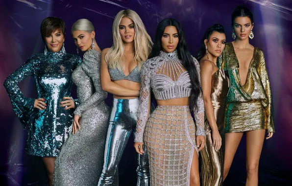 Picture girl, decoration, Kim Kardashian, Kylie Jenner, Kendall Jenner, Khloe Kardashian, Kris Jenner, Kourtney Kardashian