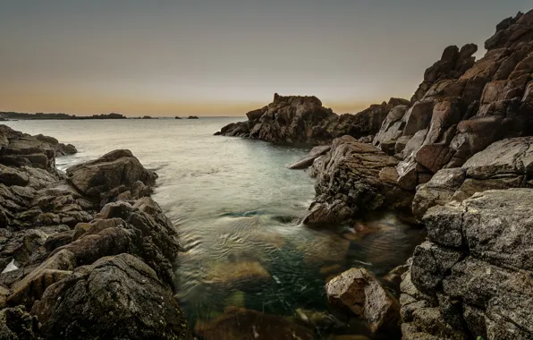 Sea, nature, seascape, rocks, marine, shore