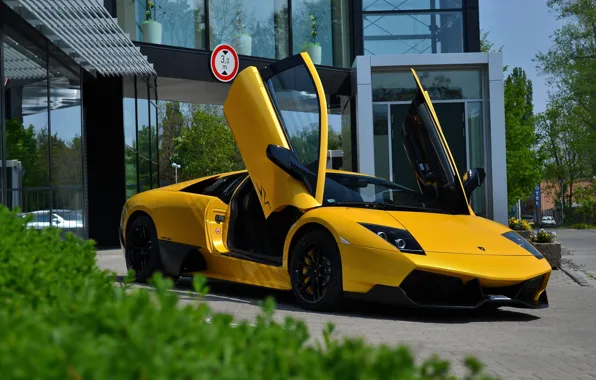 Lamborghini, Murcielago, SuperVeloce, Yellow, LP670-4 SV