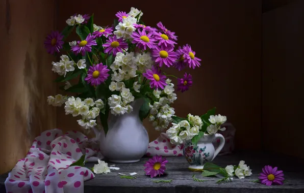 Picture chamomile, bouquet, Jasmine