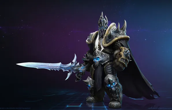 Picture sword, Lich King, blizzard, world of warcraft, heroes of the storm