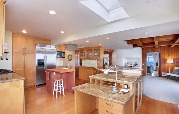 Style, furniture, interior, refrigerator, kitchen, mansion, headsets, kitchen