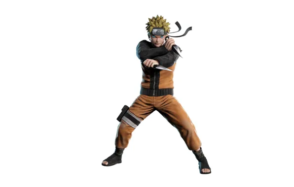 Look, minimalism, Naruto, Naruto, kunai, Uzumaki Naruto
