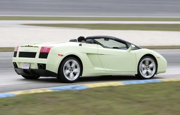 Picture movement, gallardo, convertible, lamborghini, spyder