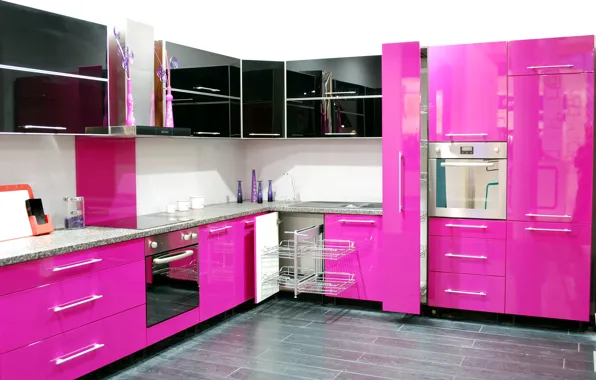 Design, style, pink, furniture, kitchen, design, cabinets, kitchen