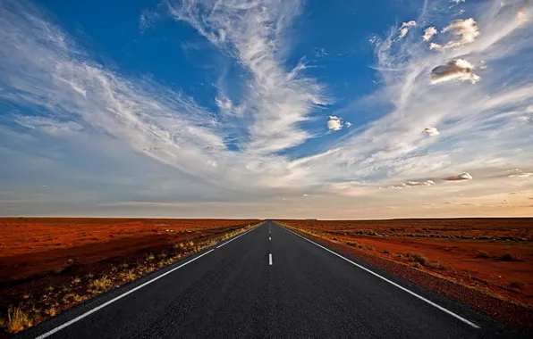 Picture cloud, straight, Road to Nowhere