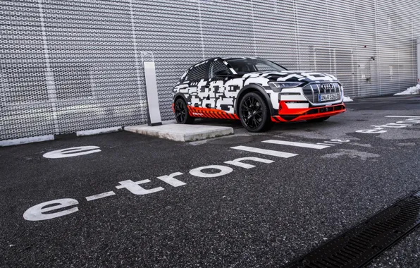Asphalt, Audi, Parking, 2018, E-Tron Prototype