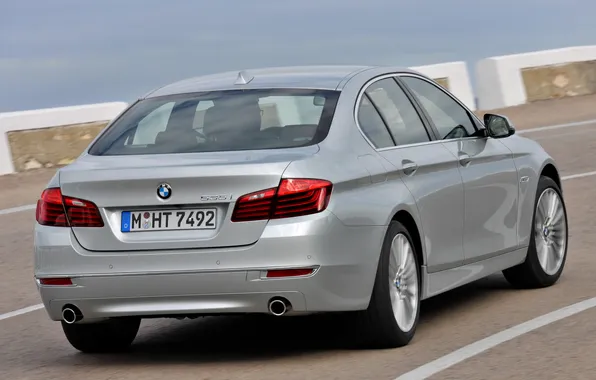 BMW, BMW, car, rear view, Sedan, 535i, Luxury Line