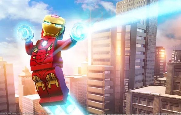 Picture LEGO, Iron man, Iron man, game wallpapers, superheroes, Marvel, LEGO: Marvel Super Heroes, Ironman
