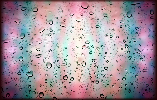 Drops, color, stained glass