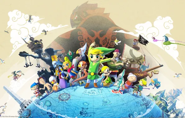 Picture Hero, Nintendo, Link, The Legend of Zelda:The Wind Waker HD