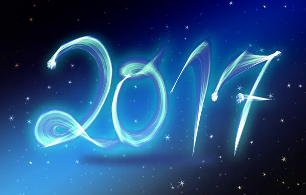 Stars, blue, background, holiday, blue, graphics, new year, stars