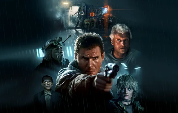 Harrison Ford, Blade Runner, Cyberpunk