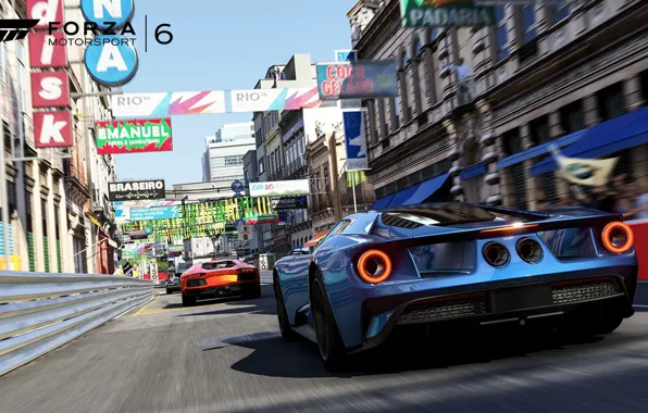 Picture the game, supercars, Forza Motorsport 6, Ford gt 2015