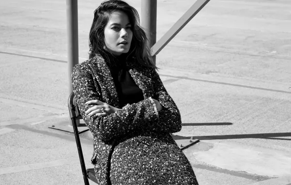 Makeup, actress, hairstyle, jacket, Michelle Monaghan, Michelle Monaghan, photoshoot, posing