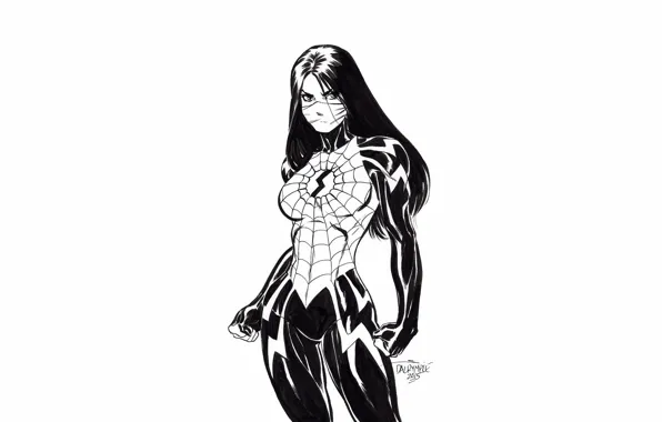 Girl, web, silk, costume, comics, marvel, MARVEL, Silk