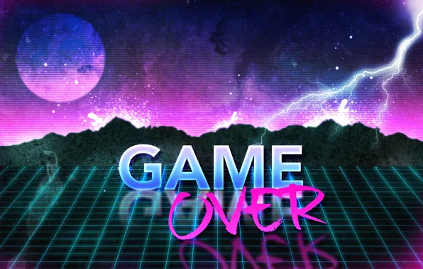 Music, Background, Zipper, 80s, Game Over, VHS, 80's, Synth