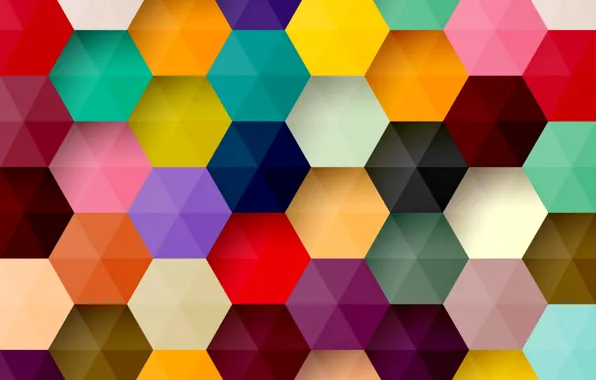 Picture abstraction, background, colors, colorful, abstract, background, honeycomb, hexagon