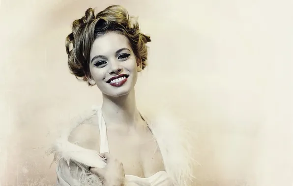 Girl, smile, background