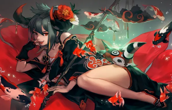 Picture girl, fantasy, the demon, art, lee hyeseung