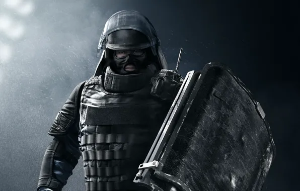 Picture game, soldier, Rainbow Six, shield, Mountain, Tom Clancy's Rainbow Six Siege, Rainbow Six Siege, GIGN