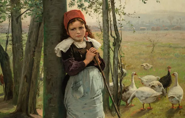 Picture 1880, oil on canvas, Czech painter, Czech painter, National Gallery in Prague, National gallery in …