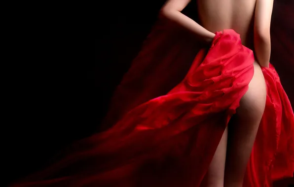 BACKGROUND, BODY, BLACK, DRESS, COLOR, RED, FABRIC, FIGURE