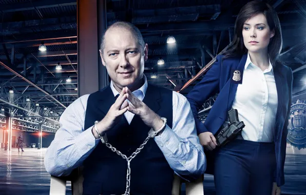Picture pose, weapons, composition, the series, handcuffs, criminal, James Spader, James Spader