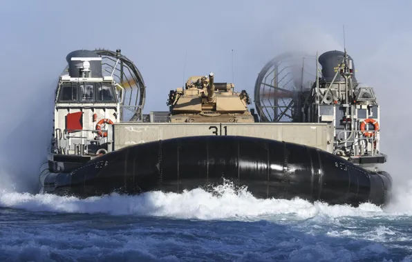 Tank, hovercraft, LCAC, Landing ship