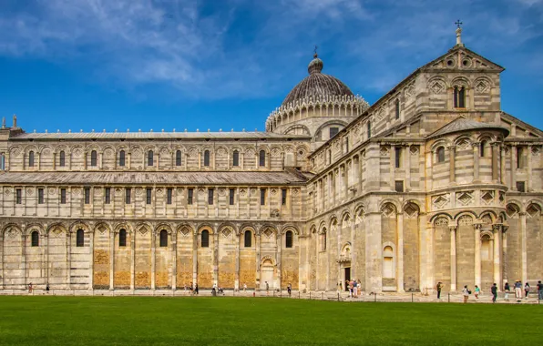 The building, Italy, Cathedral, Pisa, architecture, Italy, Pisa, Pisa Cathedral