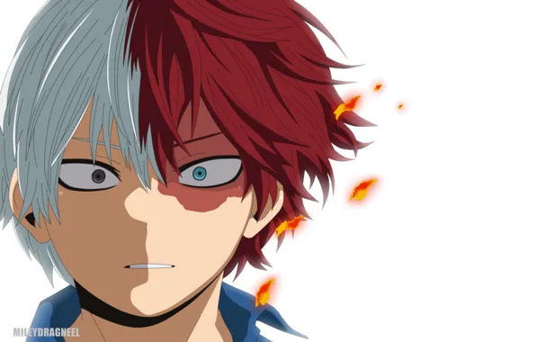 Sparks, guy, My hero Academy, Boku No Hero Academy, Todoroki Shoto