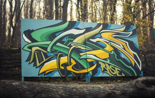 Forest, design, style, Graffiti, rase, cwar