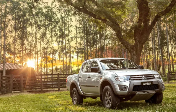 Mitsubishi, pickup, farm, Outdoor, L200, 2016, Triton