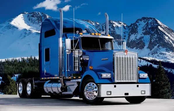 Picture mountains, Kenworth, w900