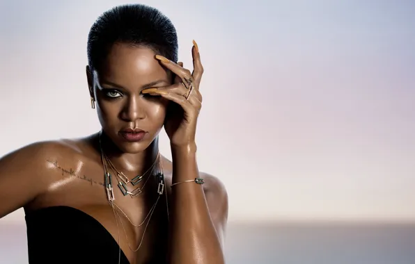 Decoration, tattoo, Singer, Rihanna, nails, Rihanna, singer