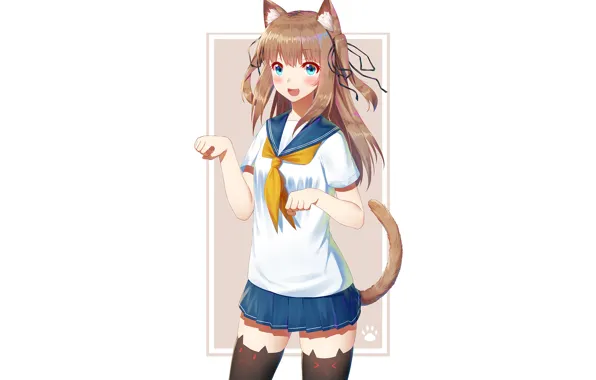 Style, skirt, Mike, girl, knee, kitty