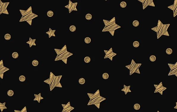 Picture stars, gold, golden, black background, black, background, stars